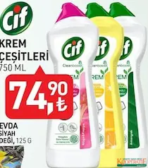 CİF KREM ÇEŞİTLERİ 750 ML CİF KREM ÇEŞİTLERİ 750 ML